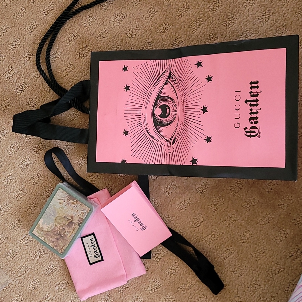 Exclusive Gucci Garden playing cards and bag from Florence Italy